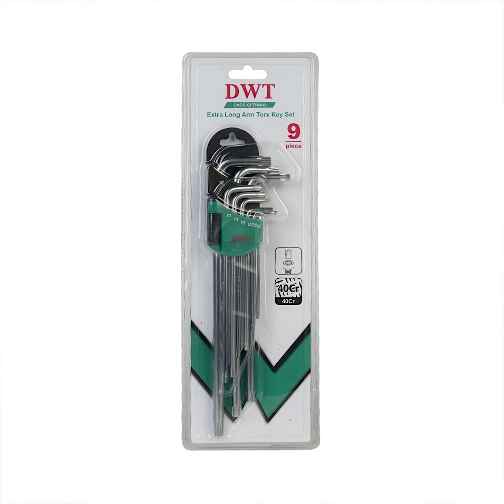 Набор ключей DWT Torx T10-T50 9шт экстрадлинные DHOK-TMCX9