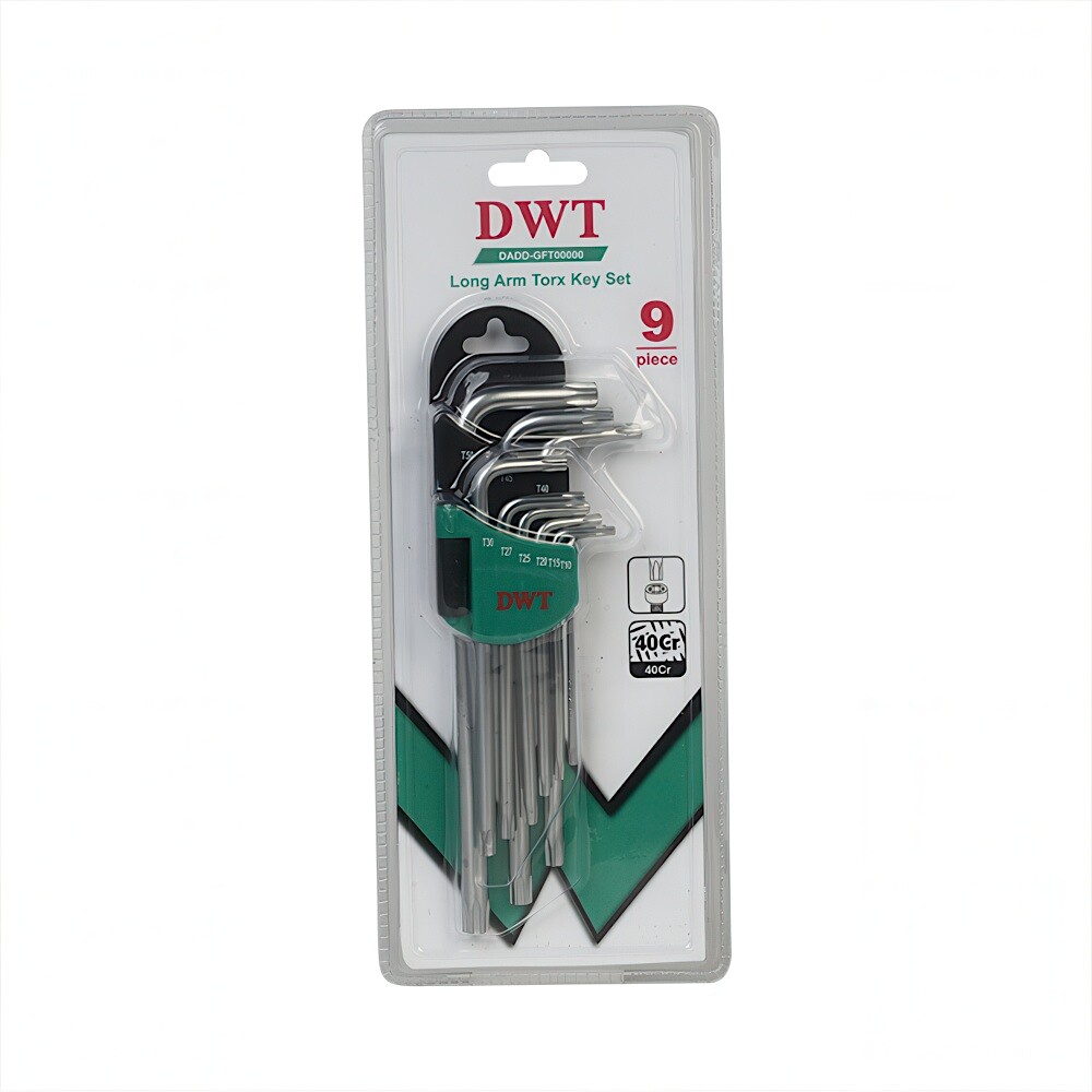 Набор ключей DWT Torx T10-T50 9шт длинные DHOK-TMBX9