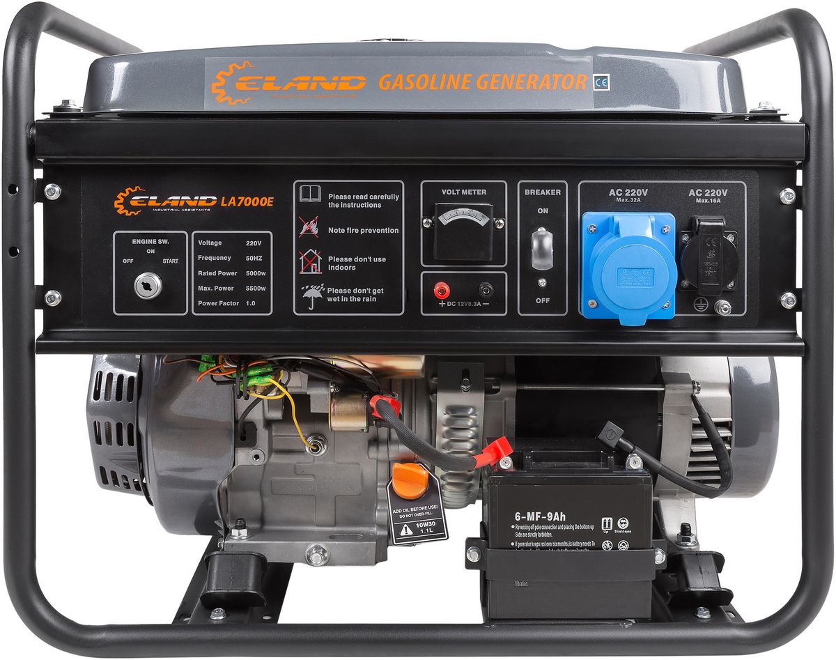 Генератор бензиновый ELAND LA7000E 