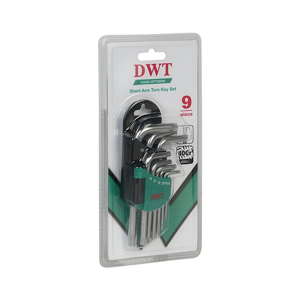 Набор ключей DWT Torx T10-T50 9шт короткие DHOK-TMAX09