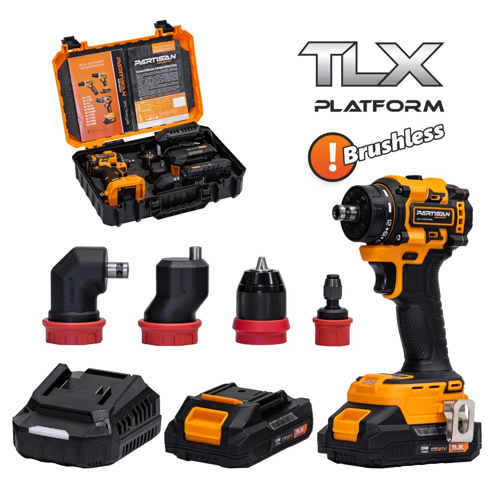 Дрель-шуруповерт аккумуляторная PARTISAN AD-2150QBL