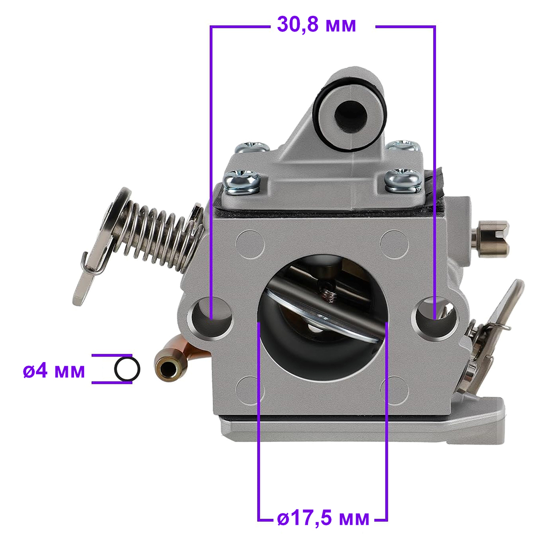 Карбюратор бензопилы MS180, копия Zama C1Q-S57A, OEM 1130 120 0608