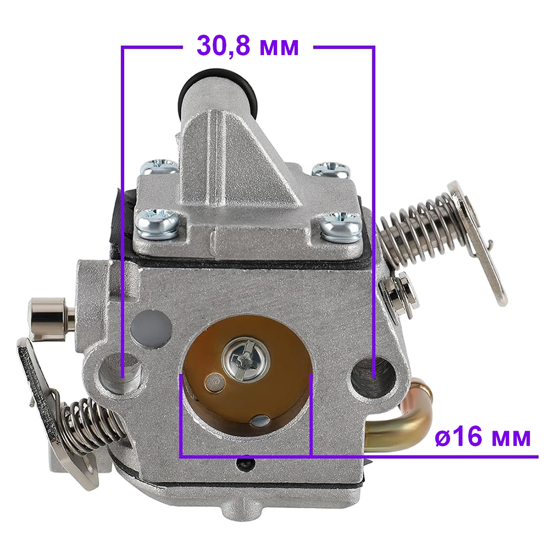 Карбюратор бензопилы MS180, копия Zama C1Q-S57A, OEM 1130 120 0608