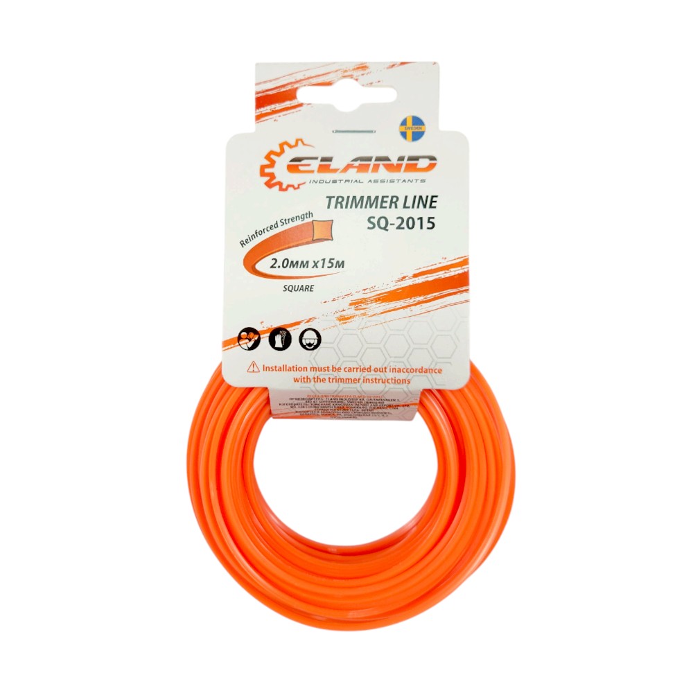 Леска для триммера ELAND SQ-2015 2,0мм*15м,квадрат (отгружается кратно 12 шт)
