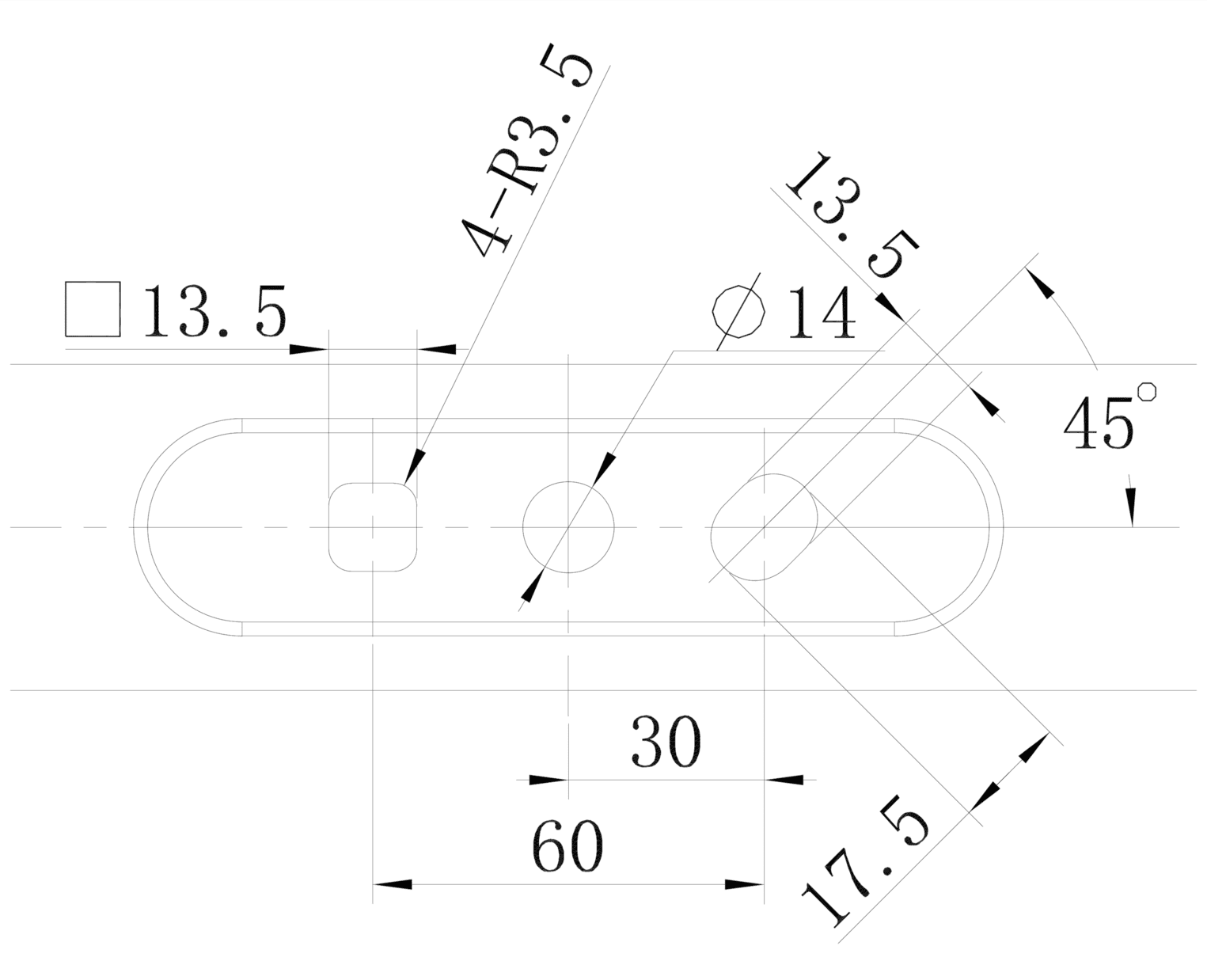 Нож 18" для газонокосилки HYUNDAI (46 см)