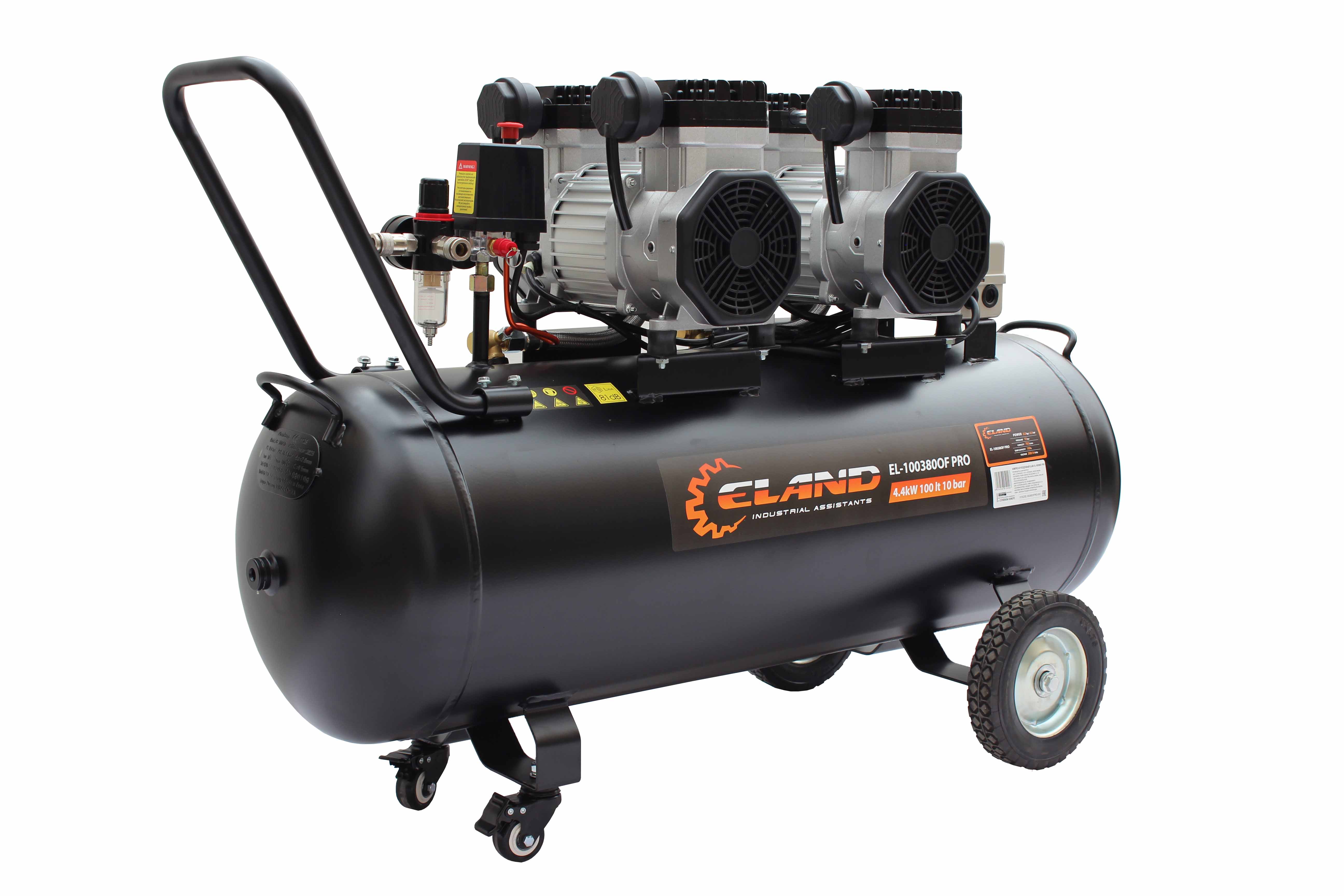 Компрессор воздушный безмаслянный ELAND EL-100380OF PRO
