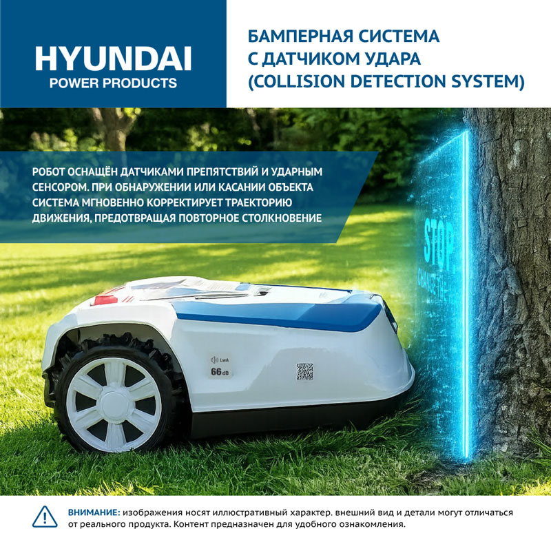 Газонокосилка-робот аккумуляторная HYUNDAI L-CORTEX-5