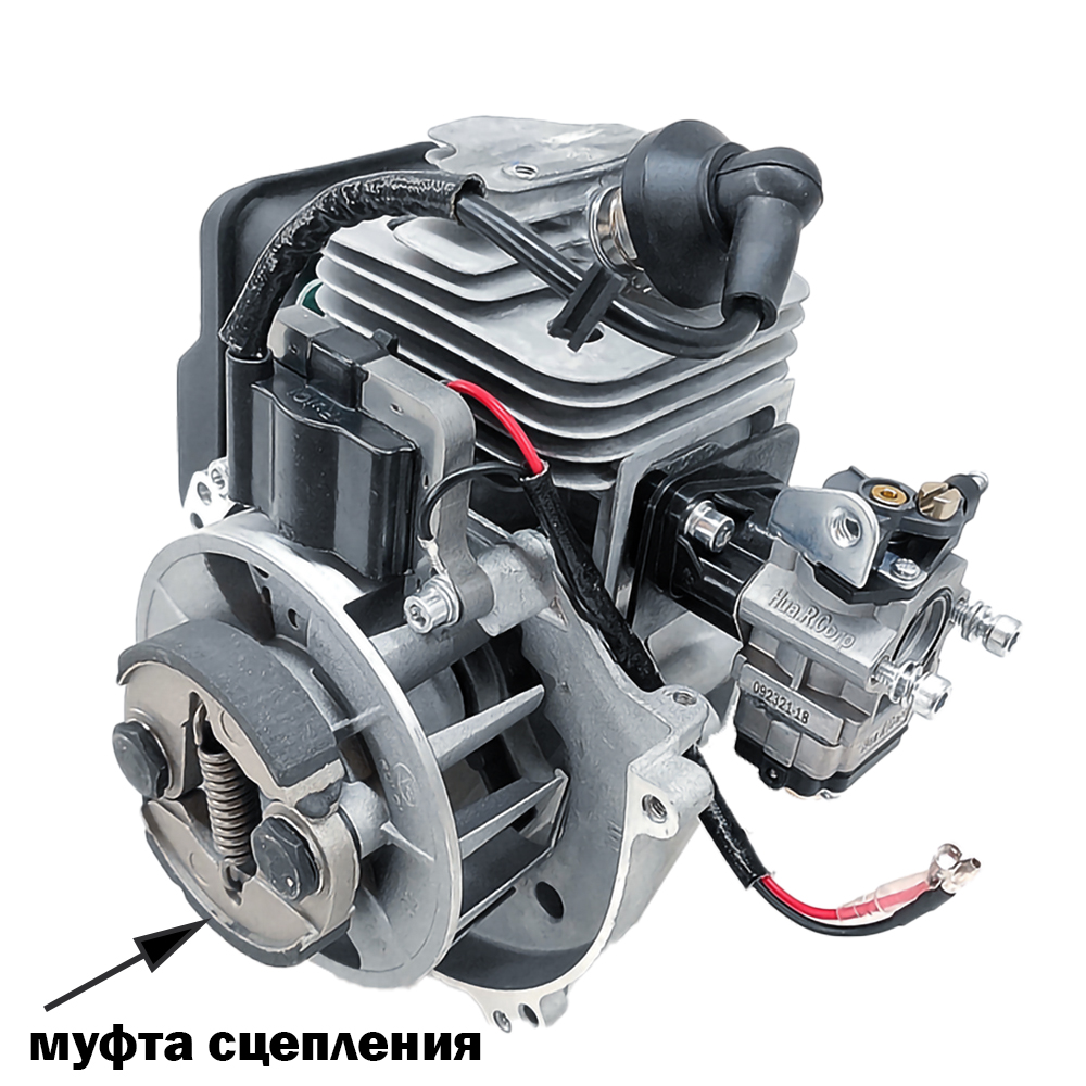 Муфта сцепления бензотриммера ВС-430/BC-520 (alu), алюминиевые кулачки, пружина 12 витков