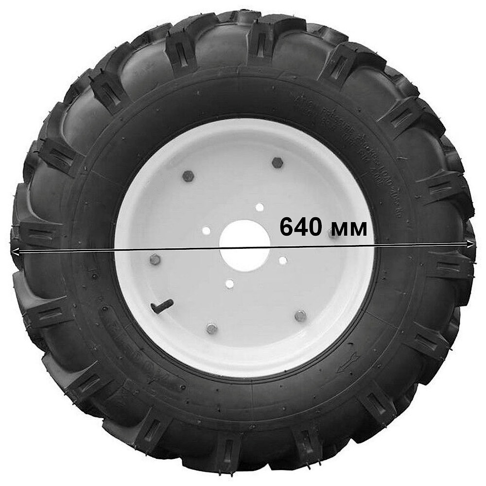 Колесо культиватора VELLES 7.00-12, протектор ЕЛОЧКА, правое